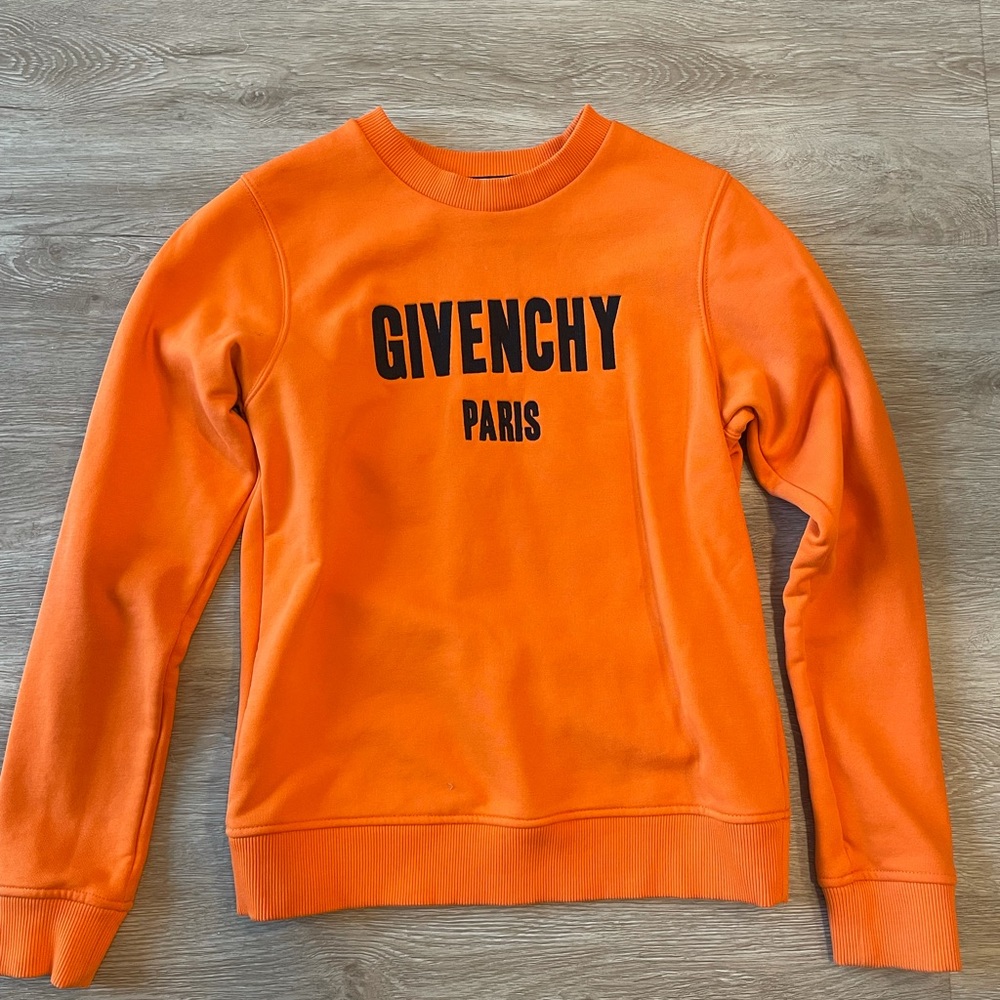 Givenchy orange sweatshirt